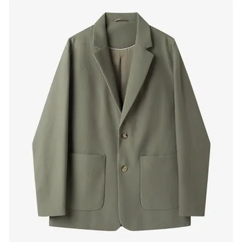 2816-R-Повседневный костюм мужской маленький пиджак мужской рабочий простой серый корейский вариант slim single jacket