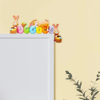 Пасхальный Весенний Дверной косяк, Деревянный Орнамент, Счастливое Пасхальное Украшение для дома, Кролик, Яйцо, Кролик, Морковь, Праздничные принадлежности, Подарки для детей