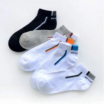 5 пар /лот, Весенне-летние мужские носки, дышащие хлопковые спортивные носки до щиколотки, сетчатые повседневные спортивные тонкие короткие носки Sokken, размер 38-48