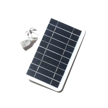 5V USB Солнечная панель Наружная водонепроницаемая Походная кемпинговая Портативная аккумуляторная батарея Солнечное зарядное устройство для мобильного телефона