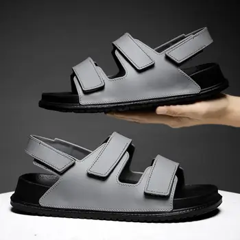 Тапочки; Мужская летняя обувь; Нескользящие скользящие сандалии; Летние мужские сандалии на мягкой подошве; Пляжная водонепроницаемая обувь; Zapatillas Hombre DM-105