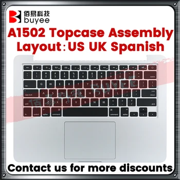 Оригинальный A1502 Topcase, США, Великобритания, SP, подсветка клавиатуры, трекпад, Аккумулятор для ноутбука MacBook Retina Pro 13.3 